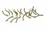 Margele Gold Filled Tub Twisted 17,4 x 1 mm - 1 Buc